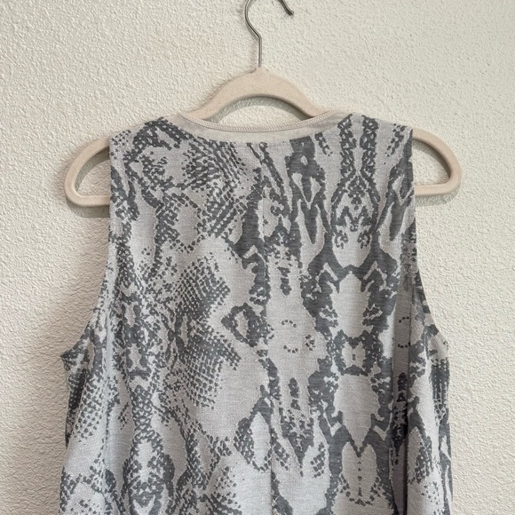 Anthropologie Akemi+ Kin Womens Large Textured Snakeprint Tank Top Boho Casual - Picture 7 of 9